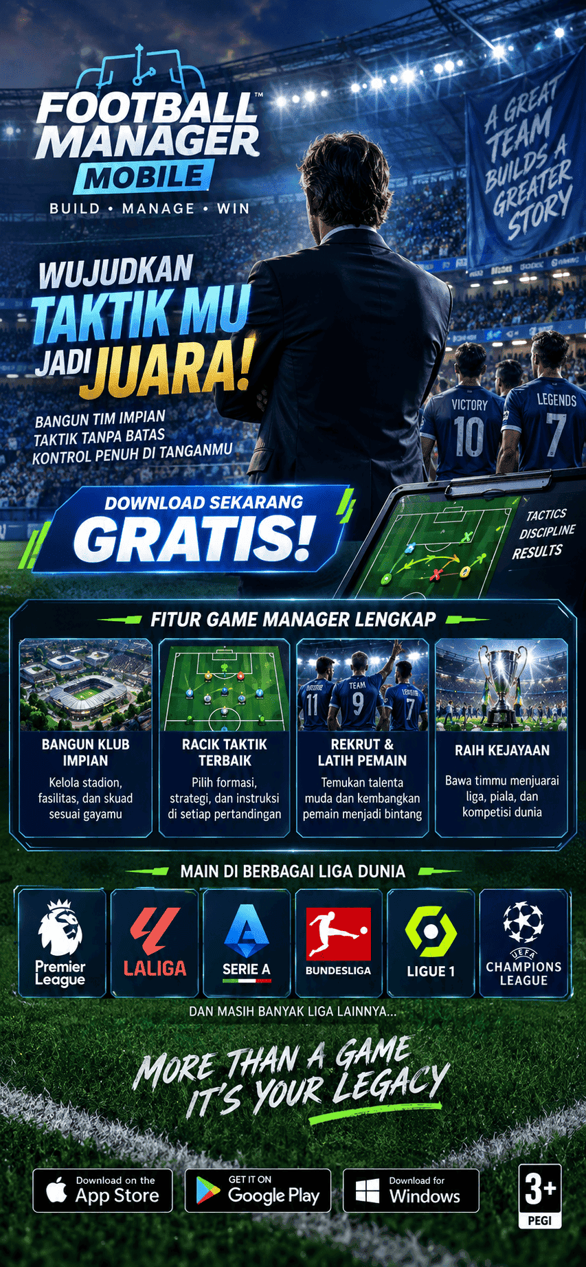 Visual Manajer Sepak Bola